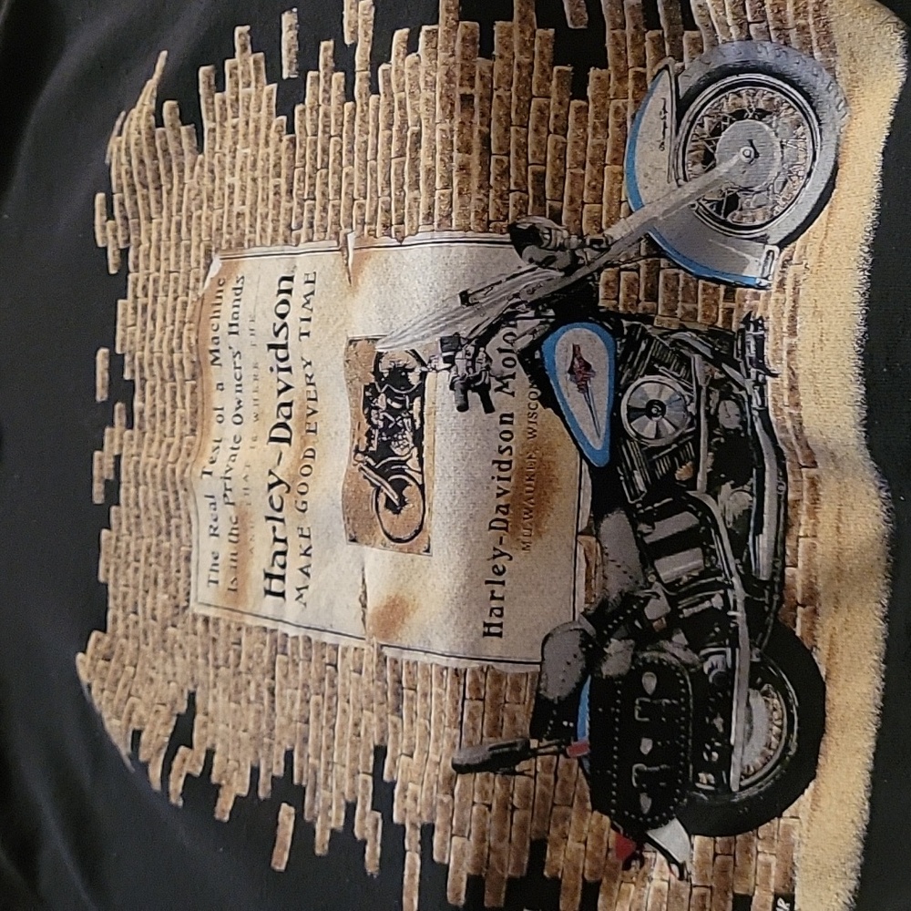 Harley-Davidson Sleevless Hoodie Size Large. Vintage 1990s. Very Good Condition - Picture 3 of 9